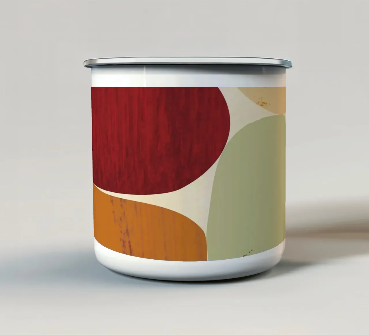 Warm Earth I tazza in smalto da Catherine Aguilar