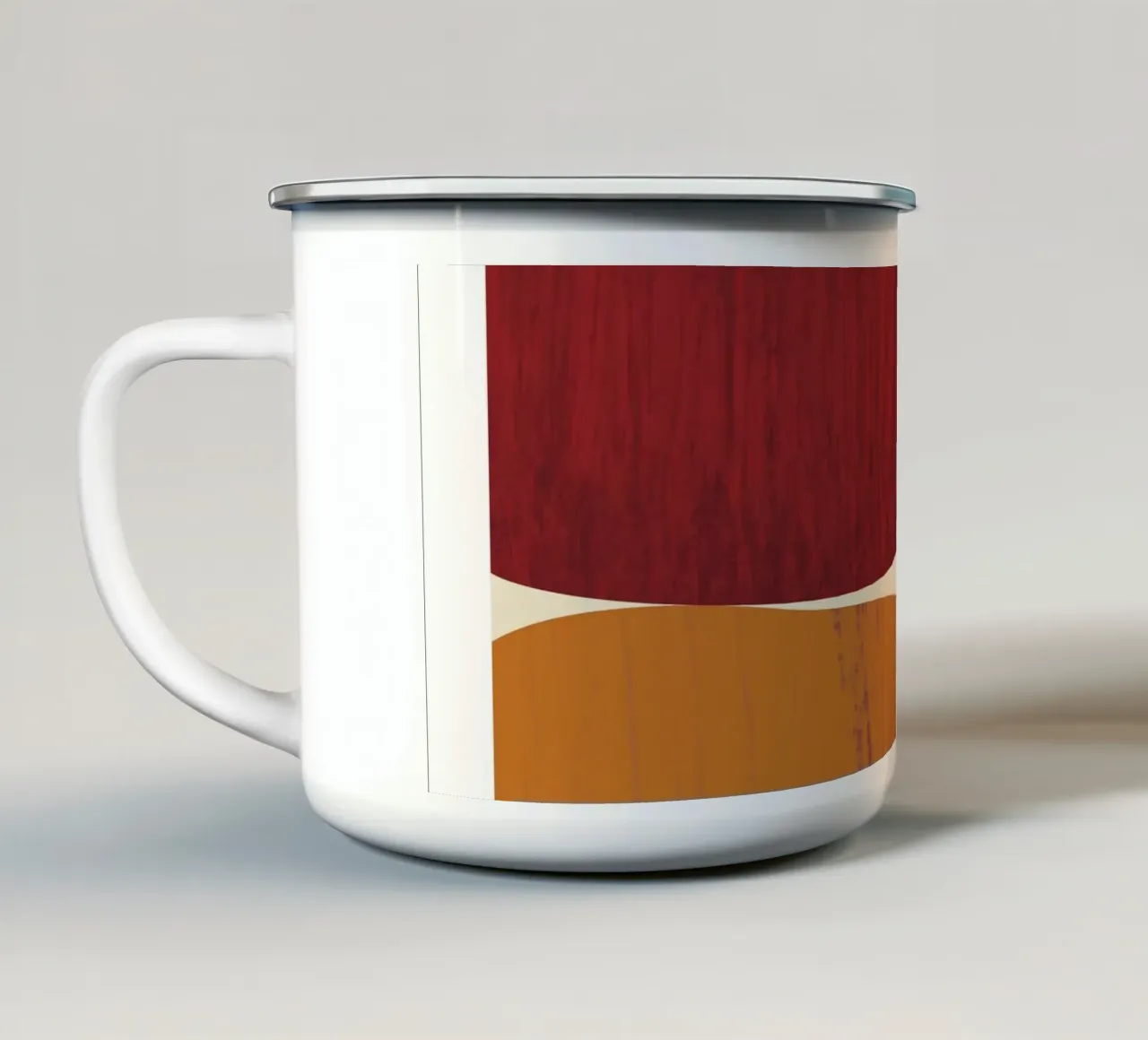 Warm Earth I tazza in smalto da Catherine Aguilar