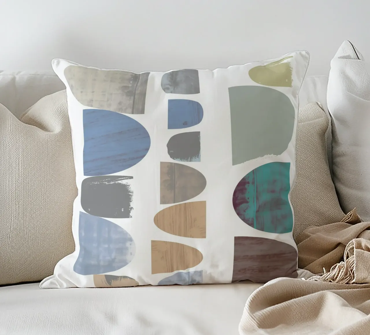 Pebble Stacks cuscino da Catherine Aguilar