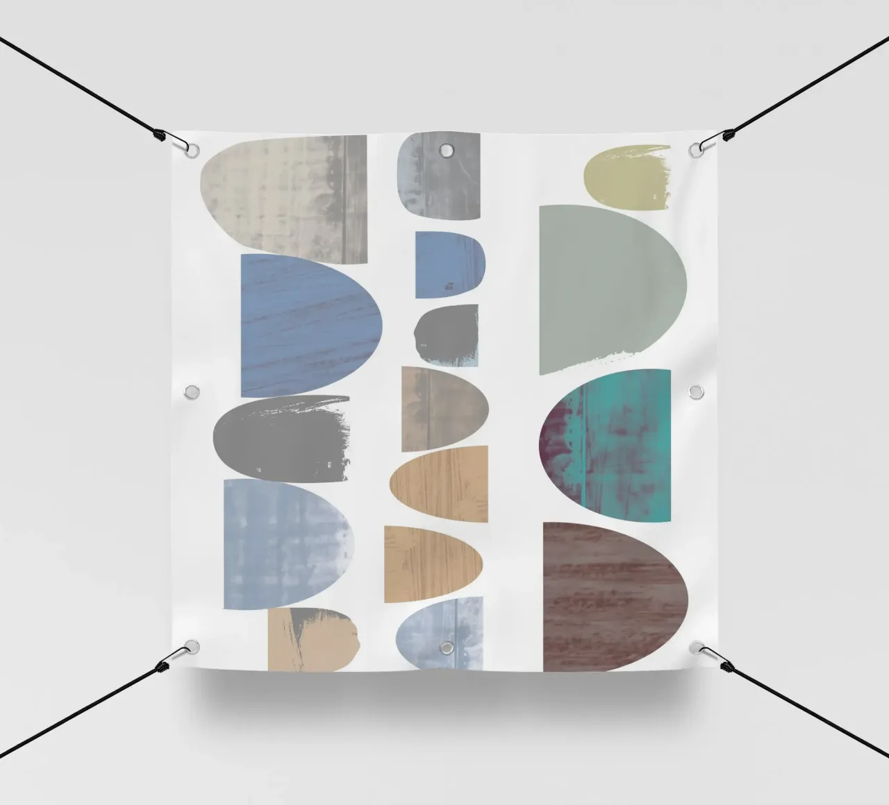 Pebble Stacks telo in pvc da Catherine Aguilar