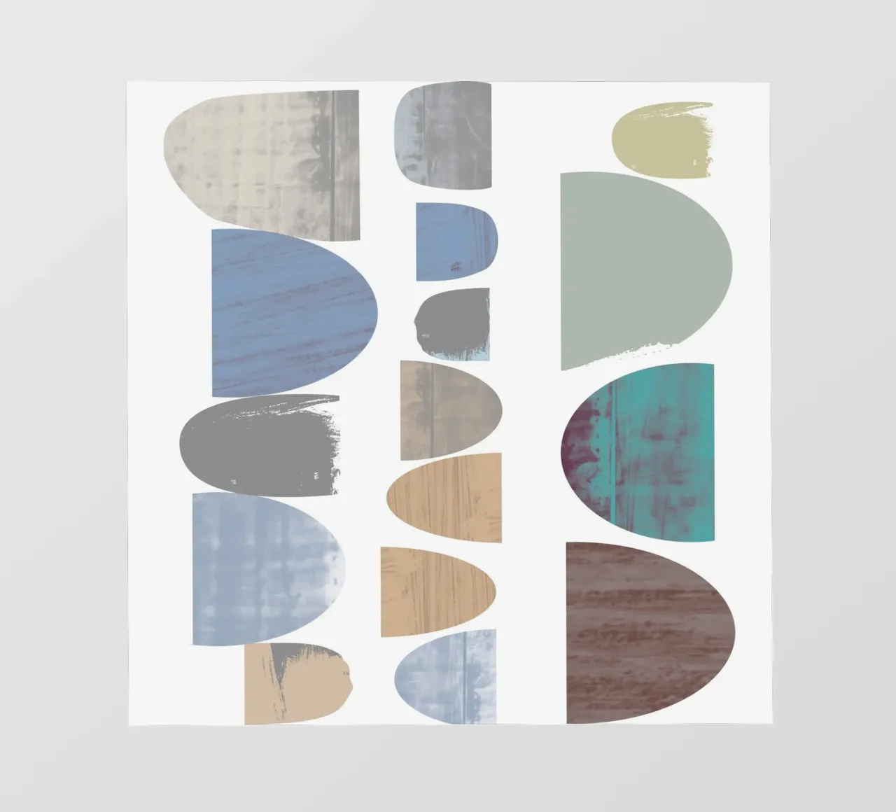 Pebble Stacks telo in pvc da Catherine Aguilar