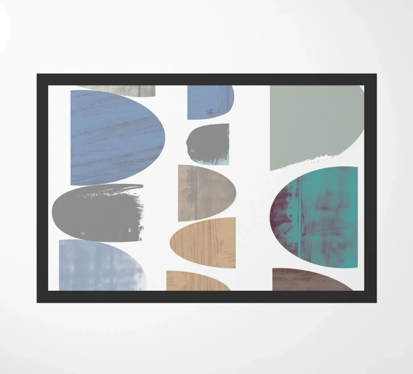 Pebble Stacks doormat by Catherine Aguilar