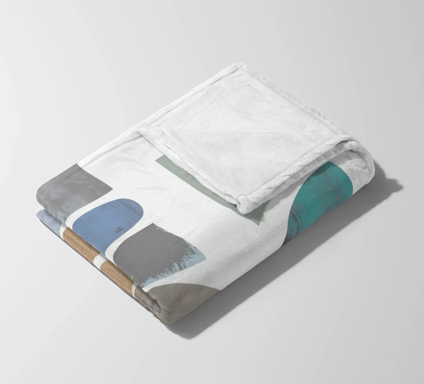 Pebble Stacks Fleecedecke von Catherine Aguilar