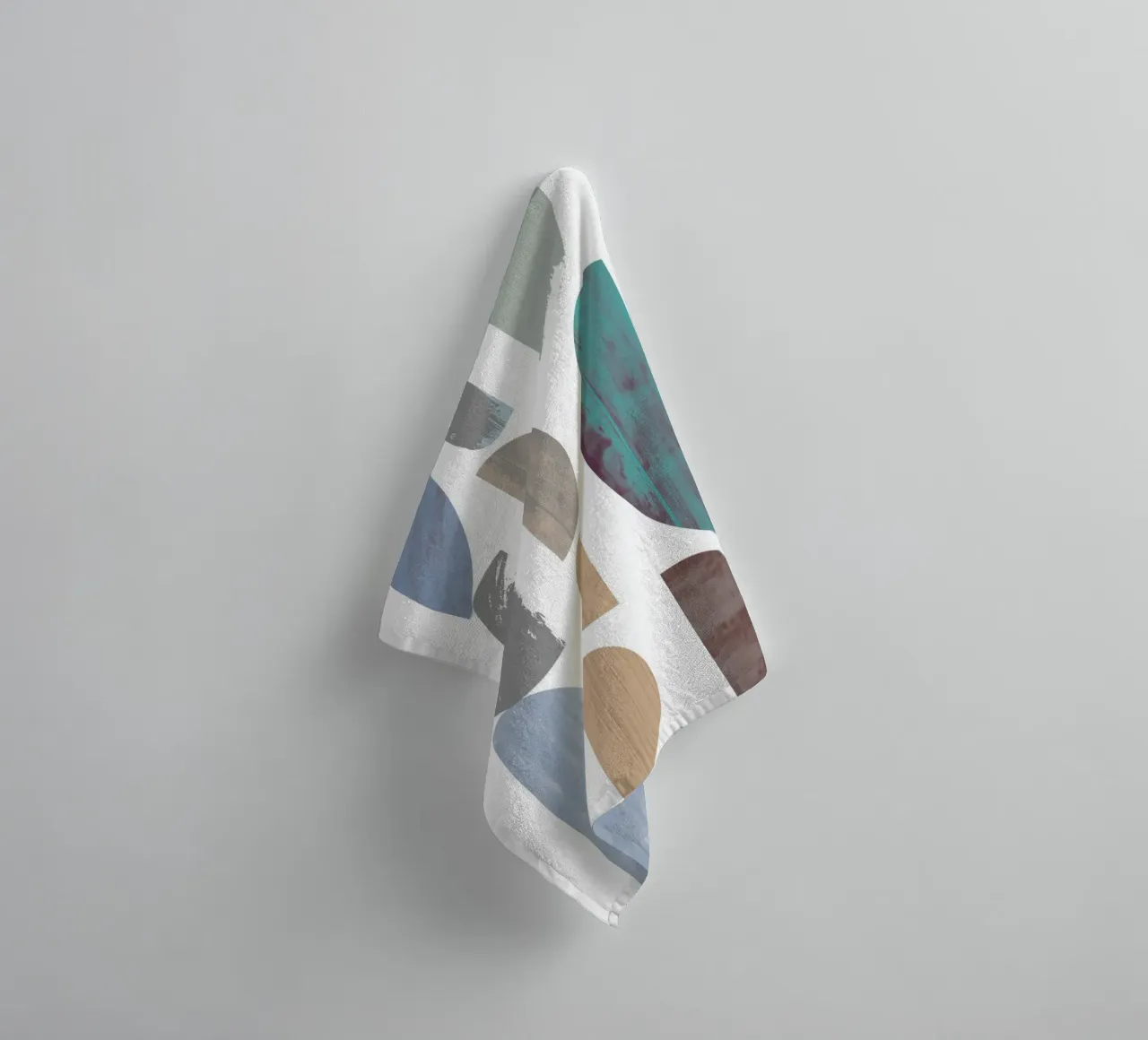 Pebble Stacks towel by Catherine Aguilar