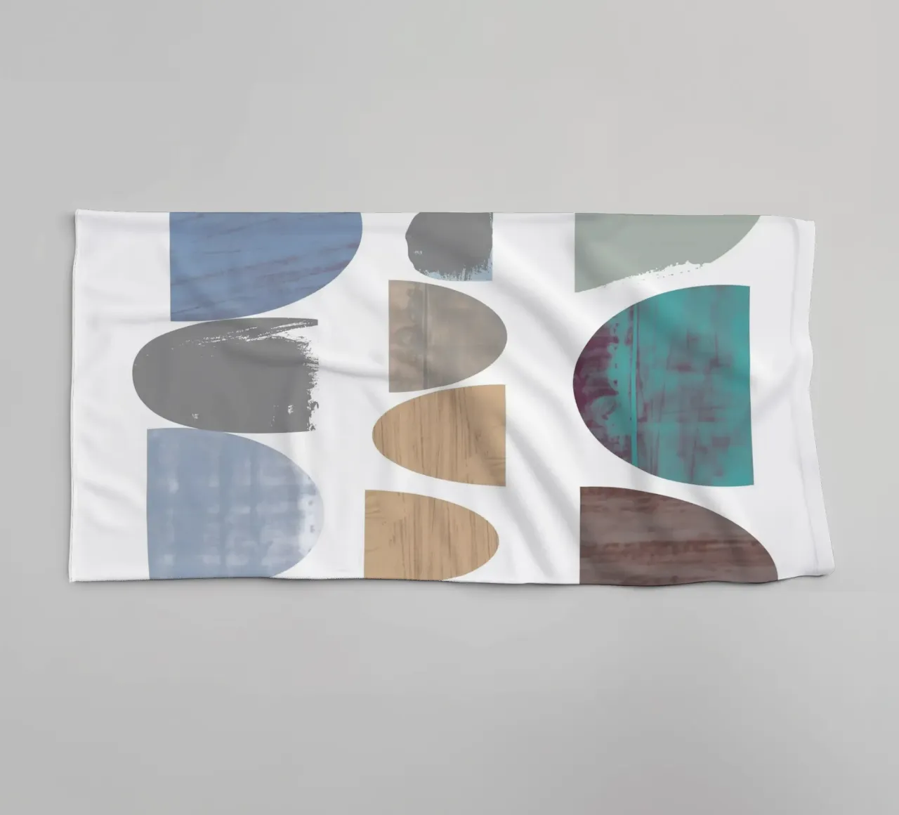 Pebble Stacks towel by Catherine Aguilar