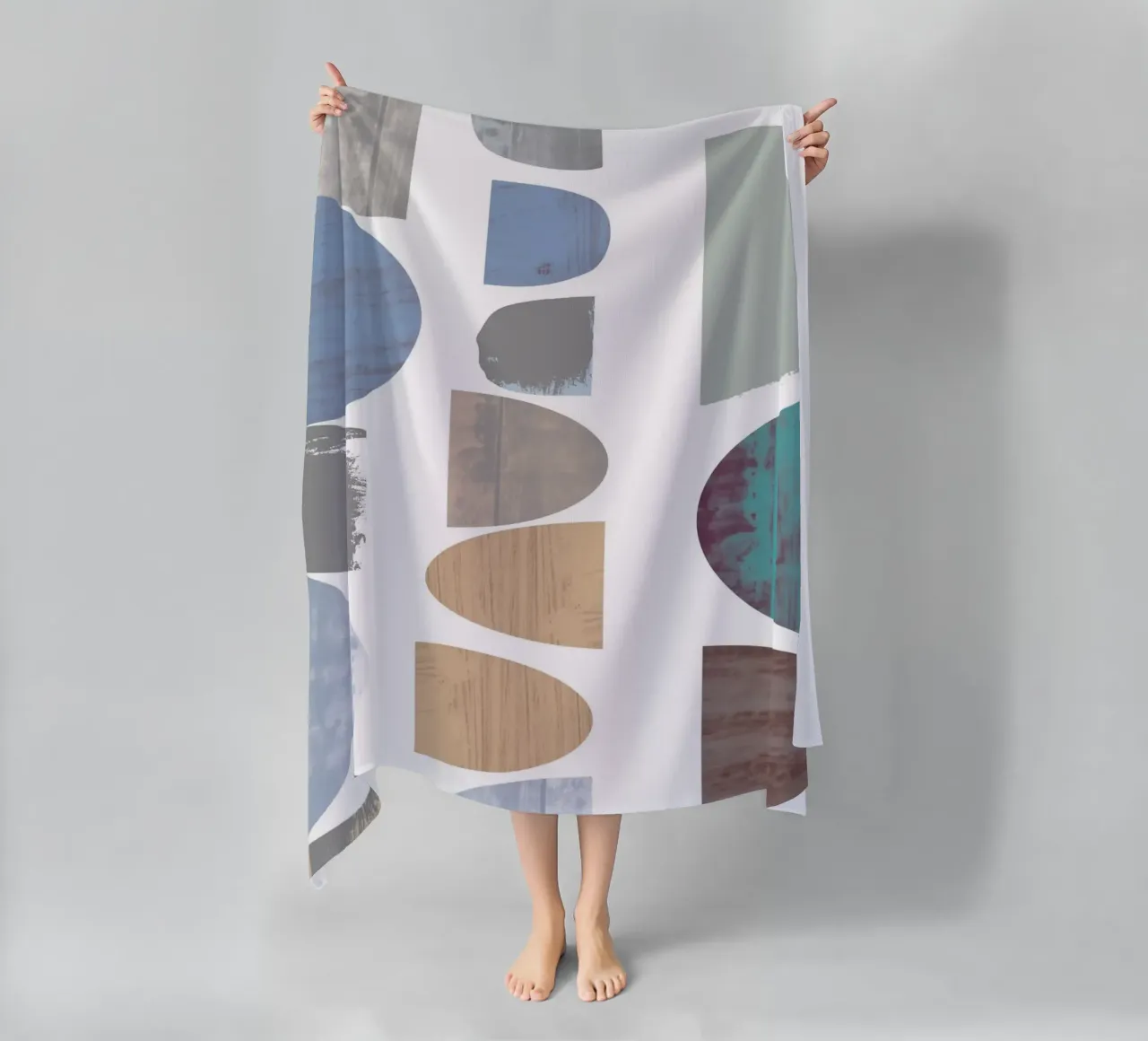 Pebble Stacks beach towel by Catherine Aguilar