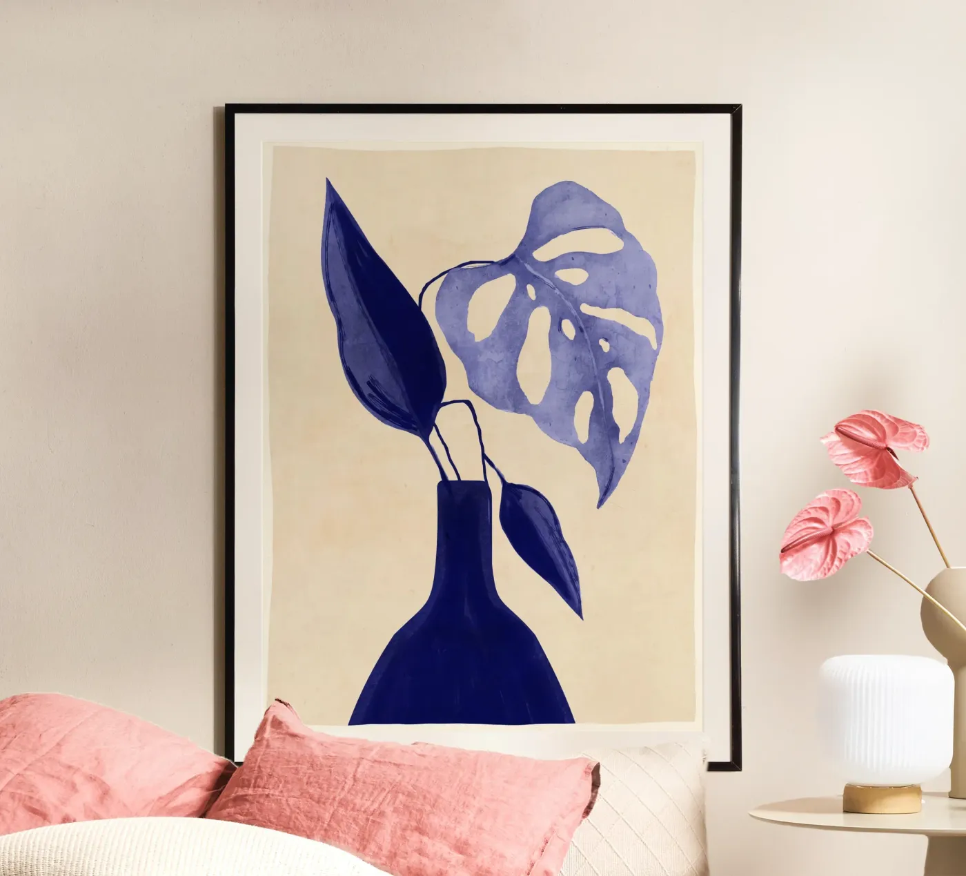 Blue vase poster by M.A.Z.U.N.