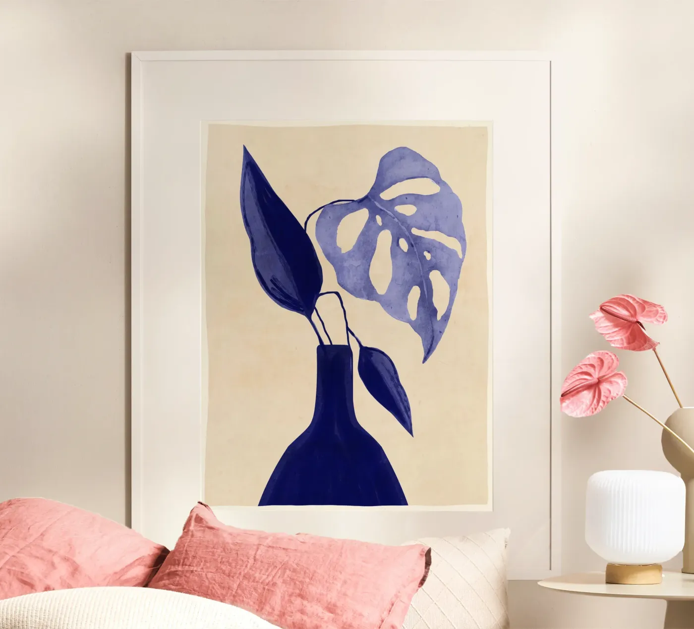 Blue vase poster by M.A.Z.U.N.