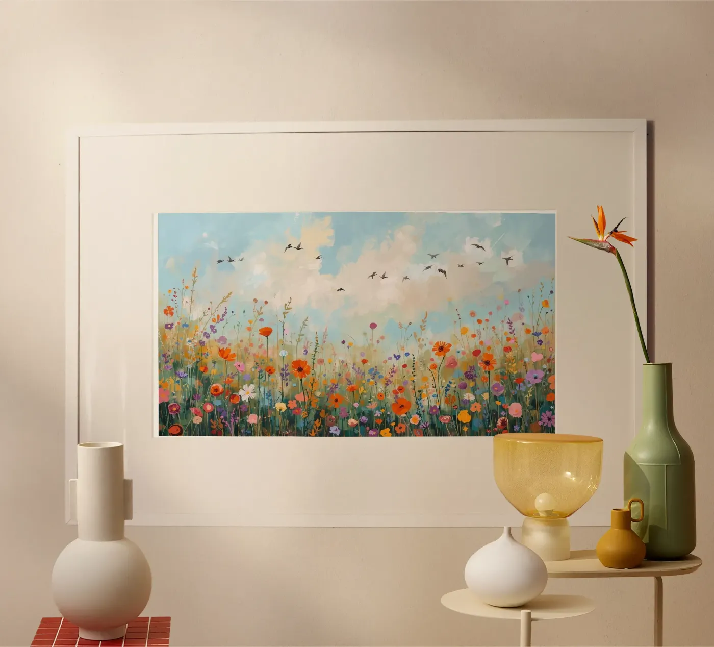 Blumenwiese poster da Zwischenschicht