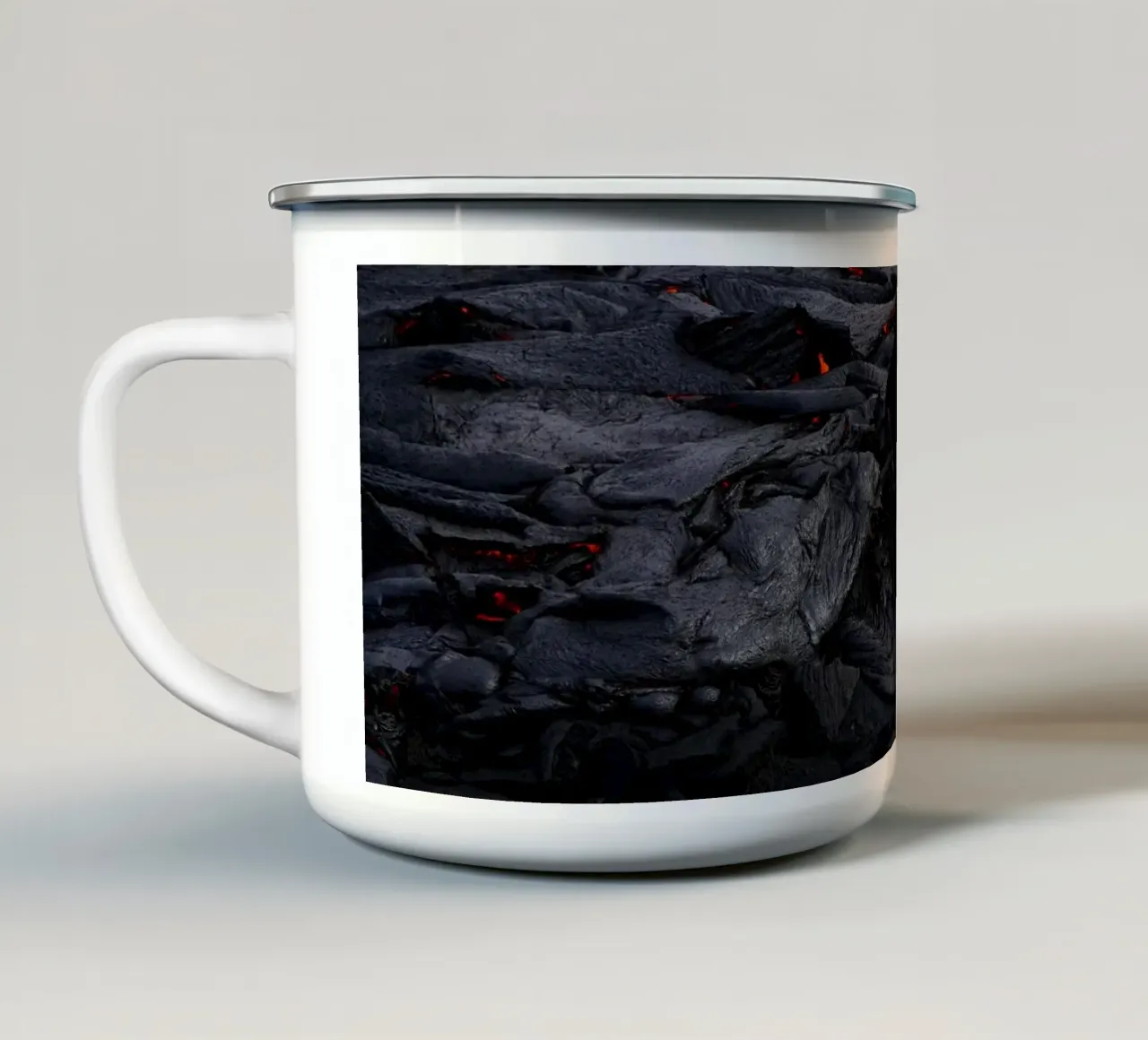 Glowing Lava tazza in smalto da Fjöllart