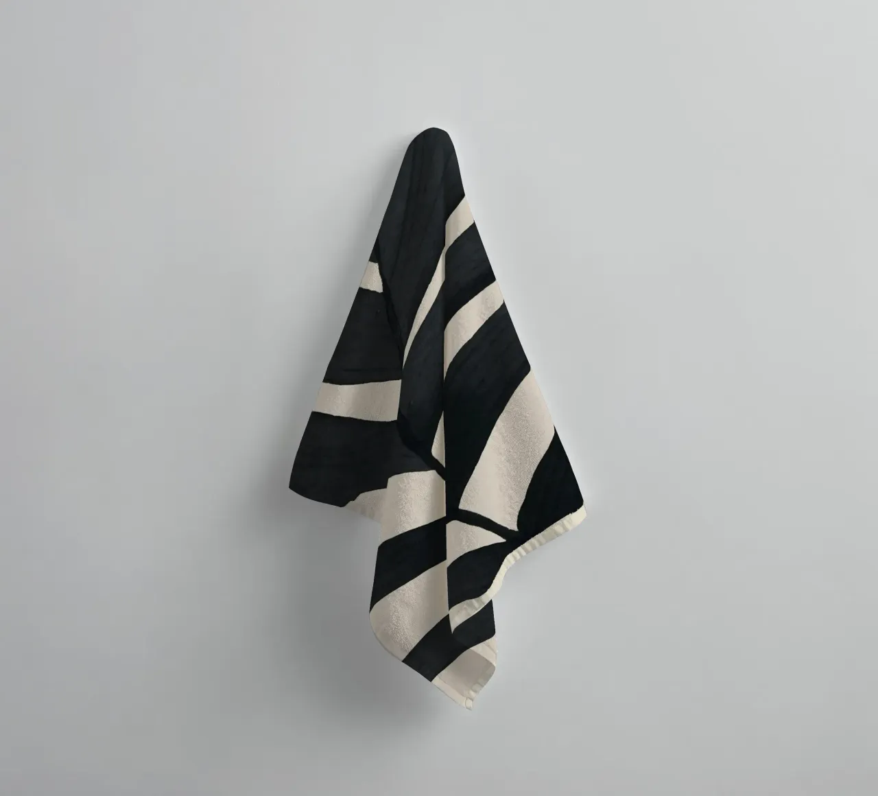 Minimal Abstract Leaf Form towel by M.A.Z.U.N.