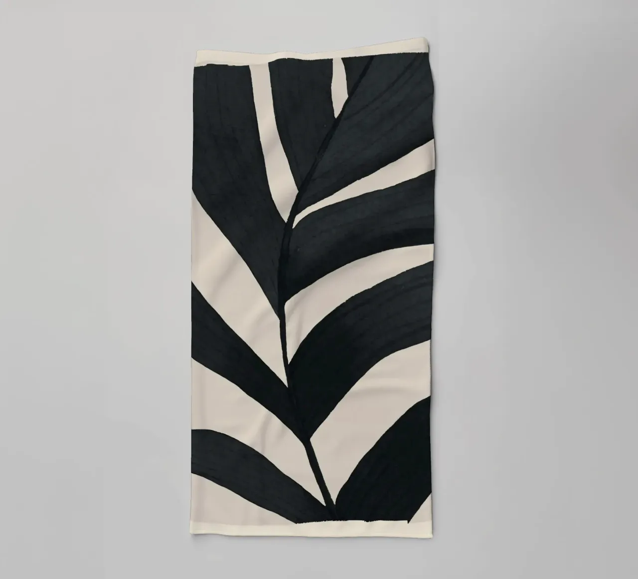 Minimal Abstract Leaf Form towel by M.A.Z.U.N.