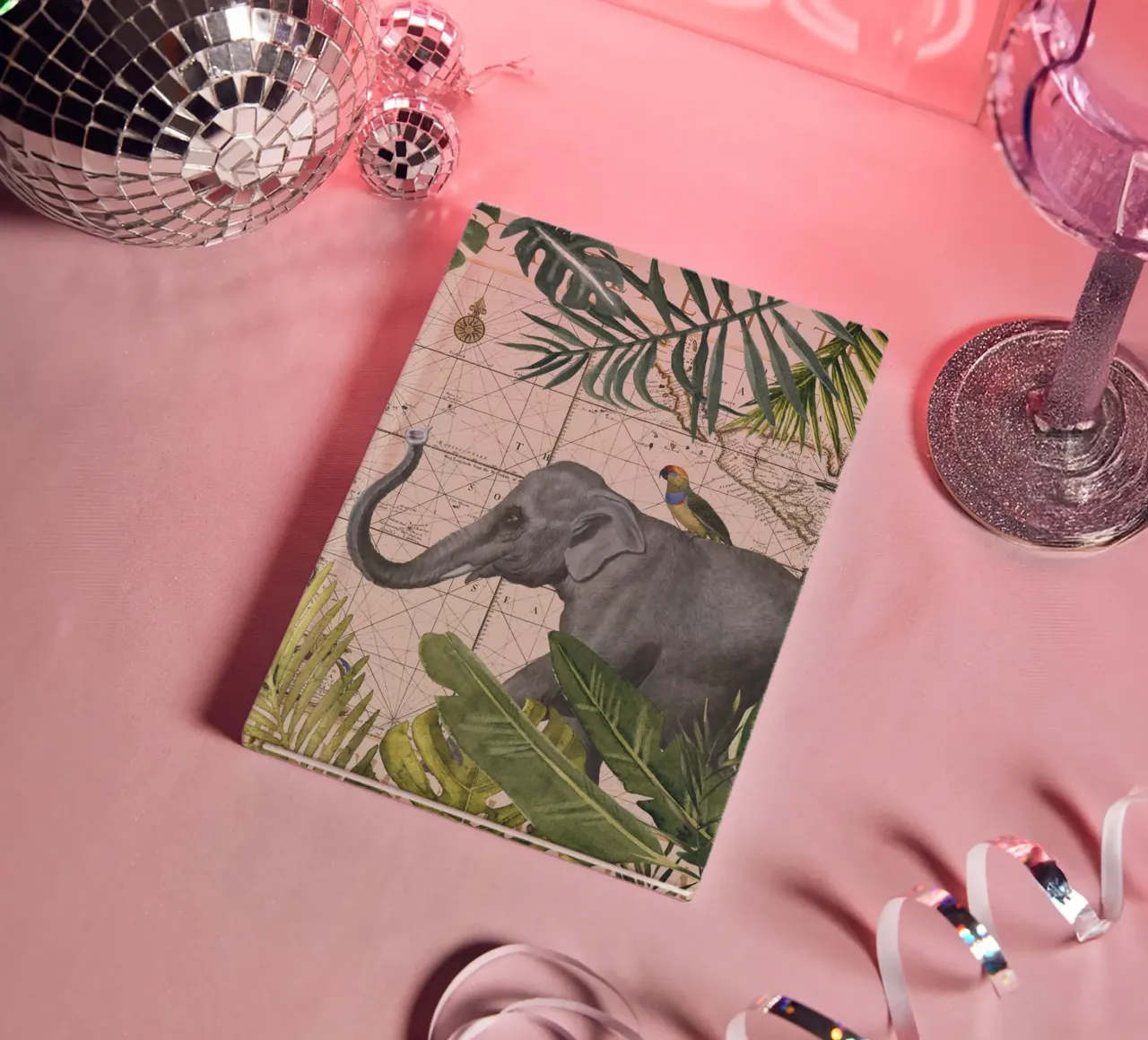 Elephants Tropical Adventure notebook by Andrea Haase Vintage World