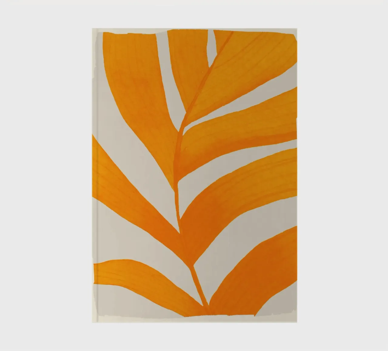 Minimal Abstract Leaf Form 2 notebook by M.A.Z.U.N.