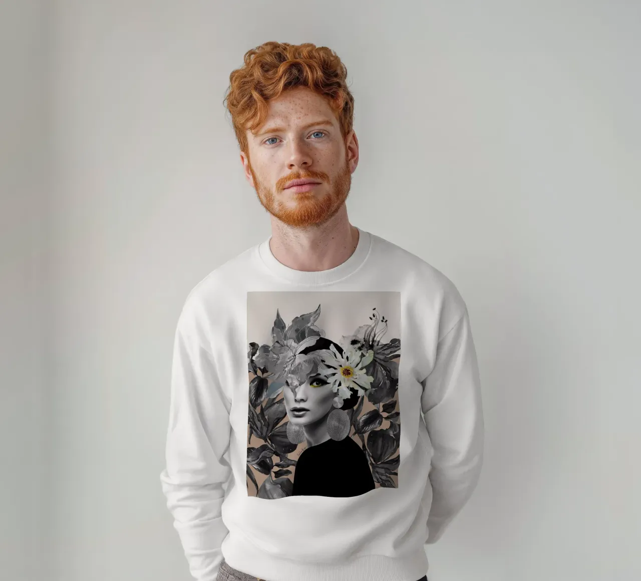 Clicquot Peach sweatshirt by Ana Paula Hoppe