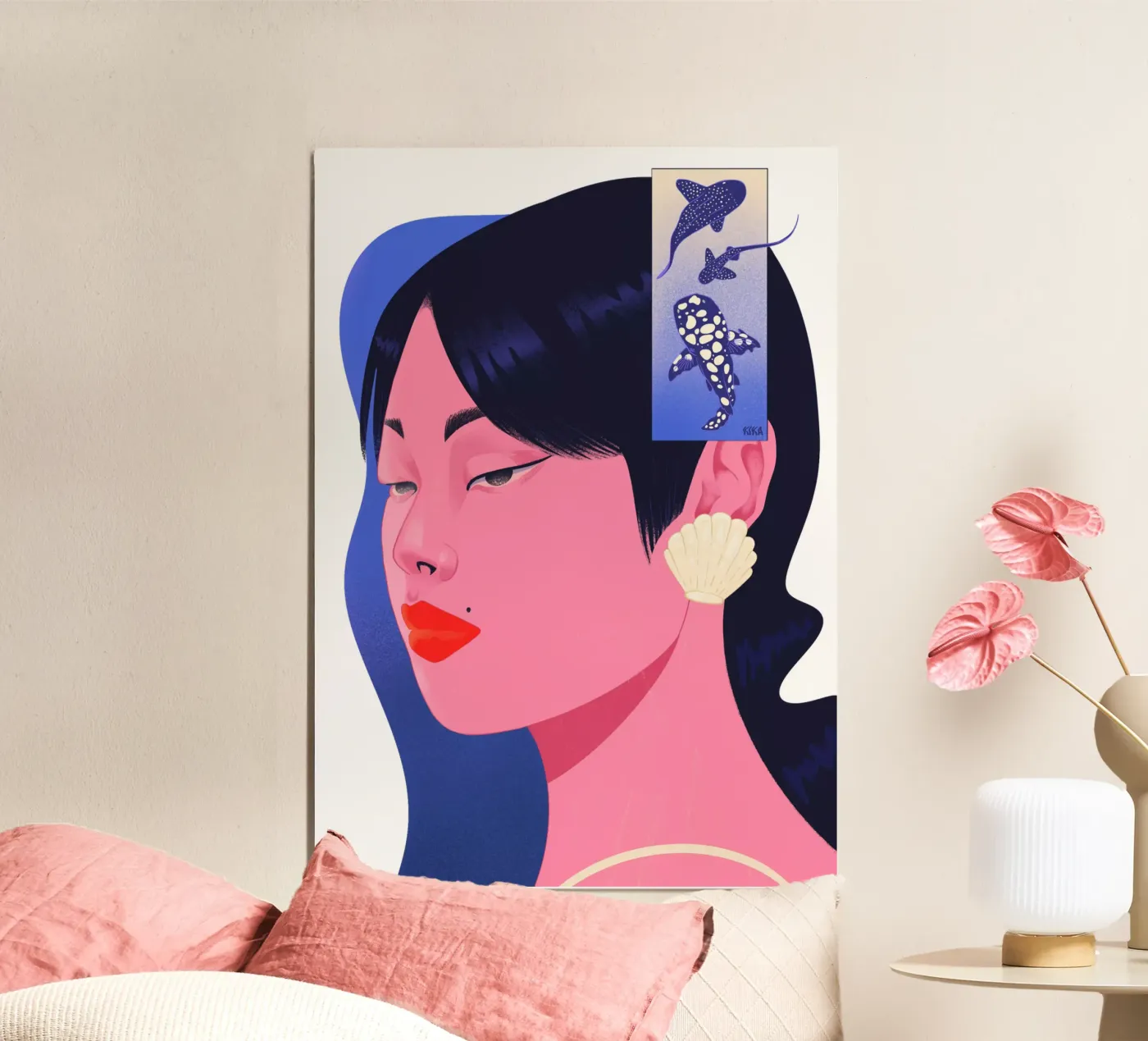 Summer nostalgia poster da Kika illu