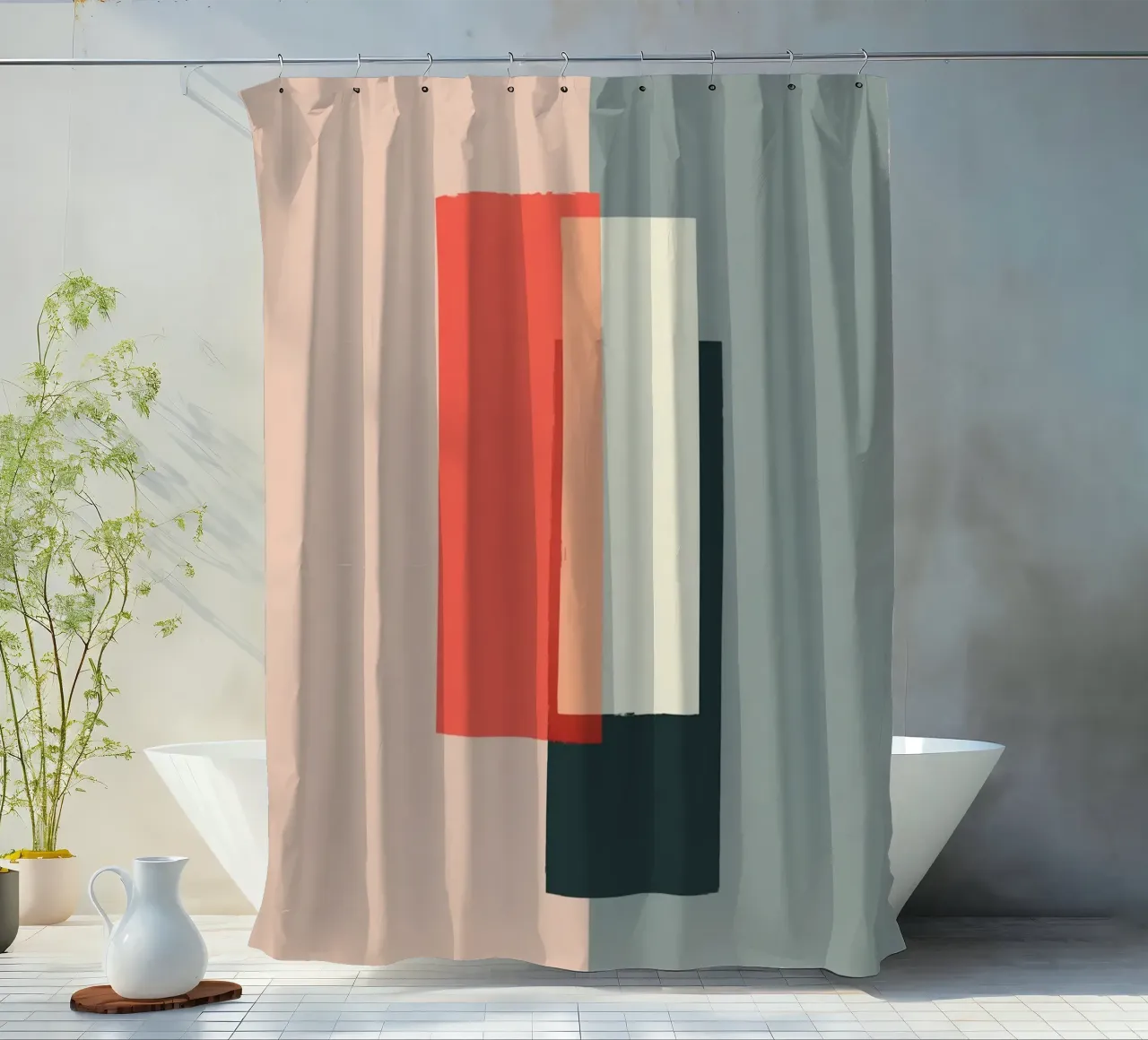 Split Form tenda da doccia da lieblu