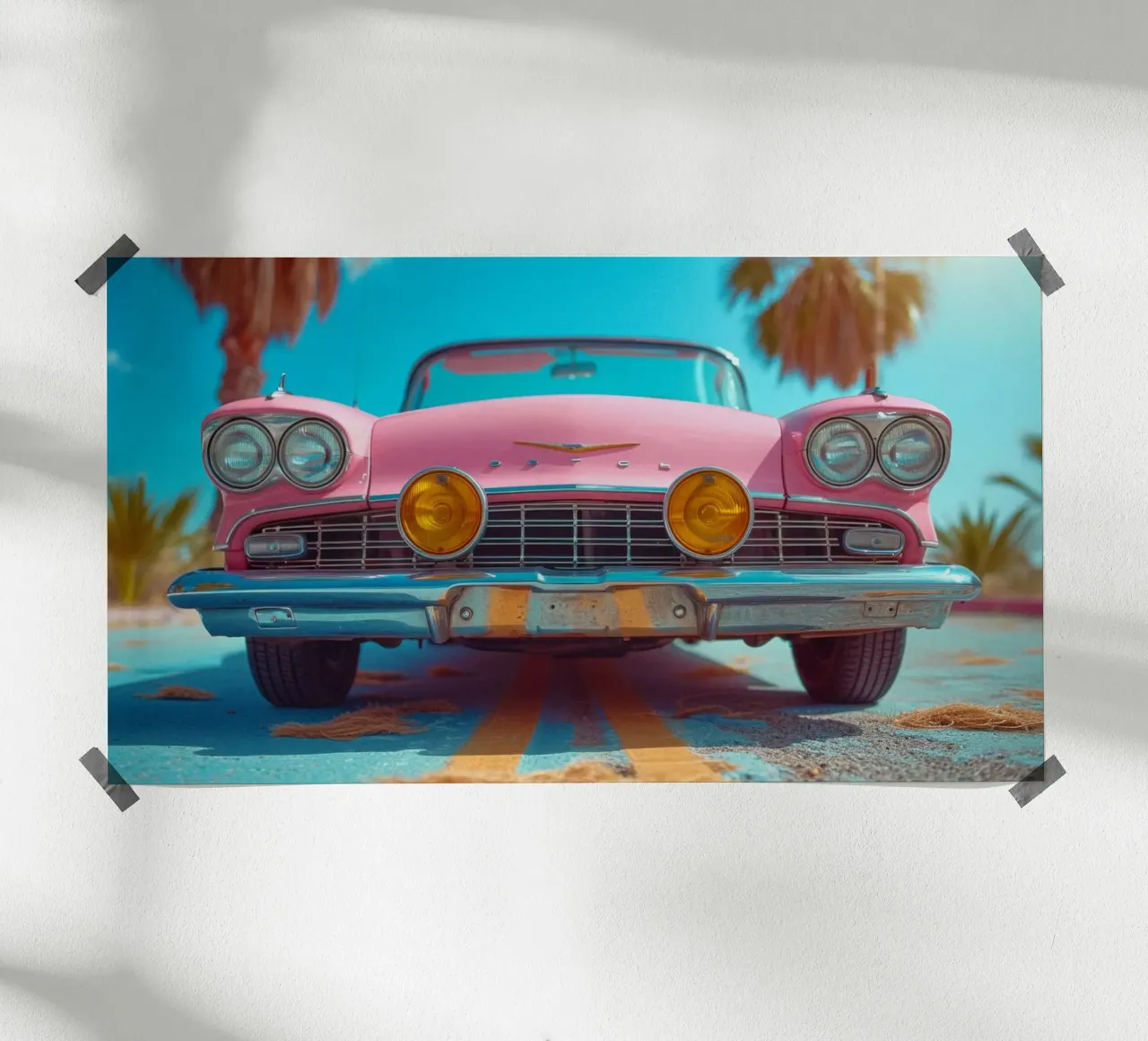 Pink & Palm poster da Pink California | Affiches & Posters