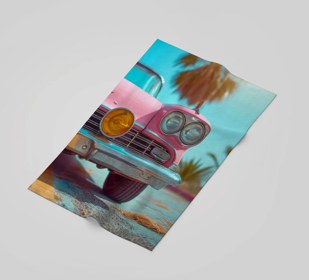 Pink & Palm telo mare da Pink California | Affiches & Posters