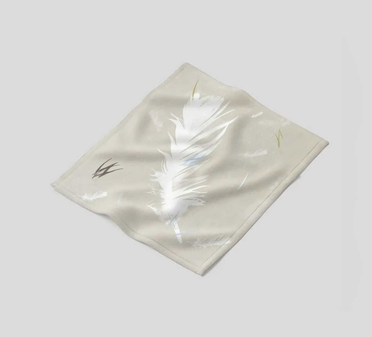 Feather In Your Cap coperta in pile da Catherine Aguilar
