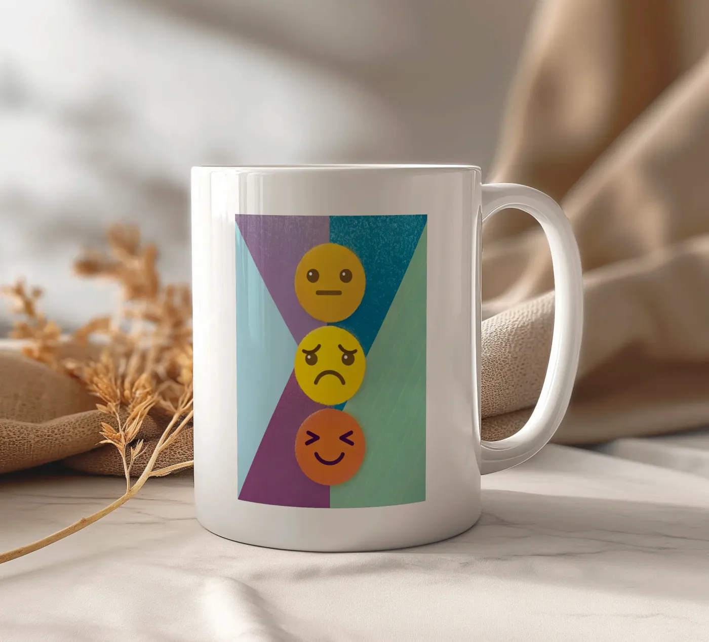 Emoji stapel keramische mok van LOYAL SHOP