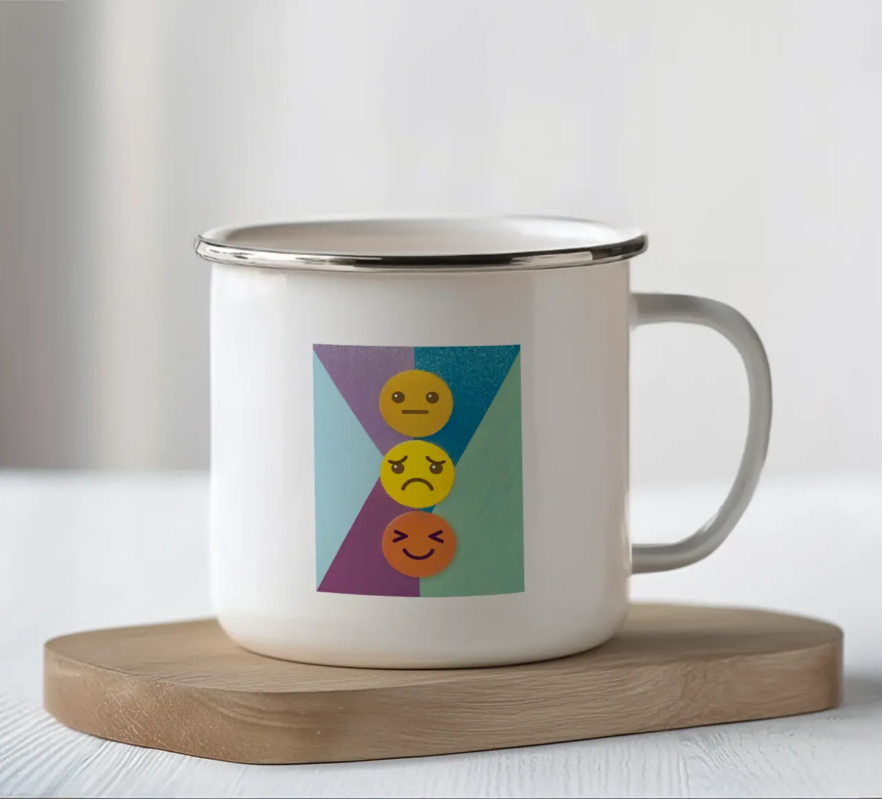 Pila di emoji tazza in smalto da LOYAL SHOP