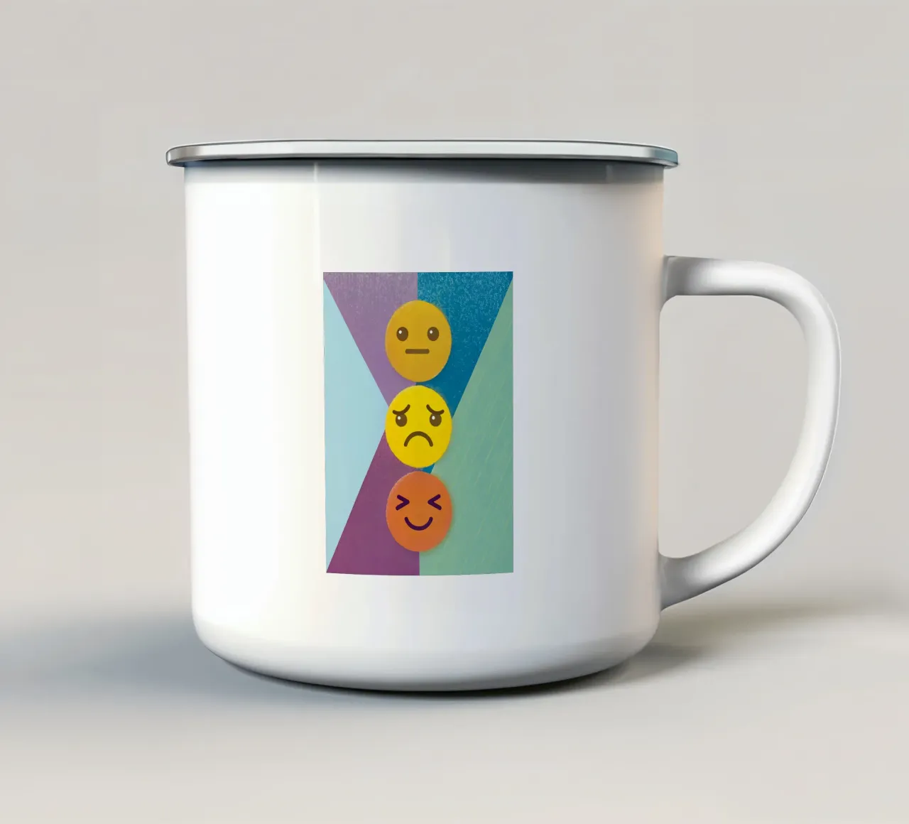 Pila di emoji tazza in smalto da LOYAL SHOP