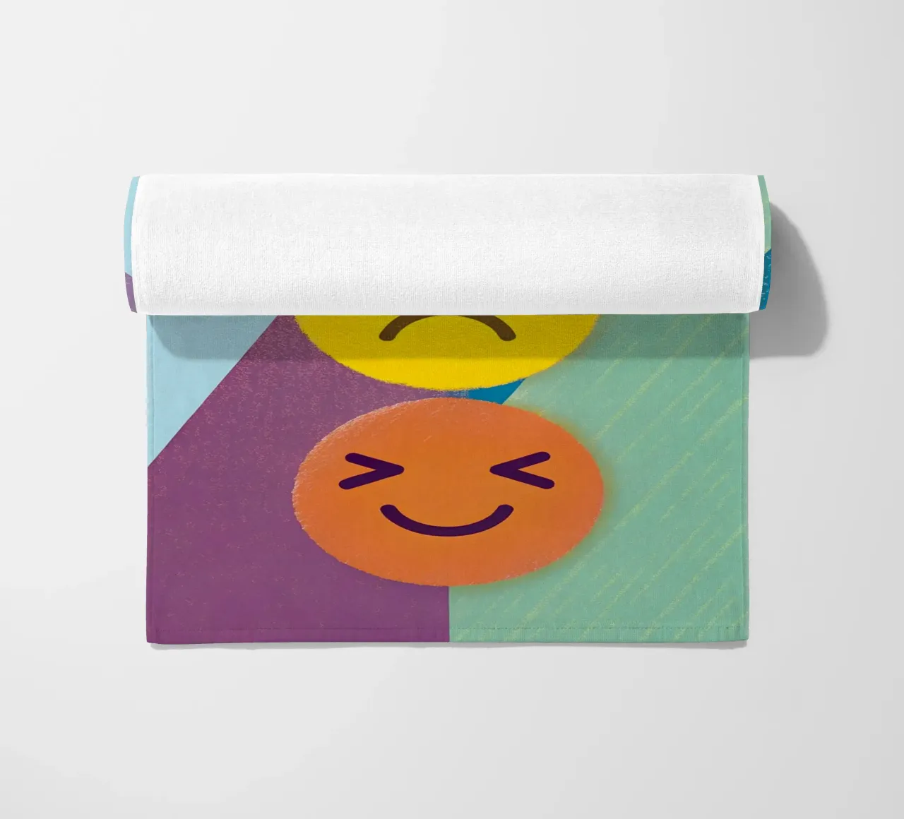Emoji Stack beach towel by LOYAL SHOP