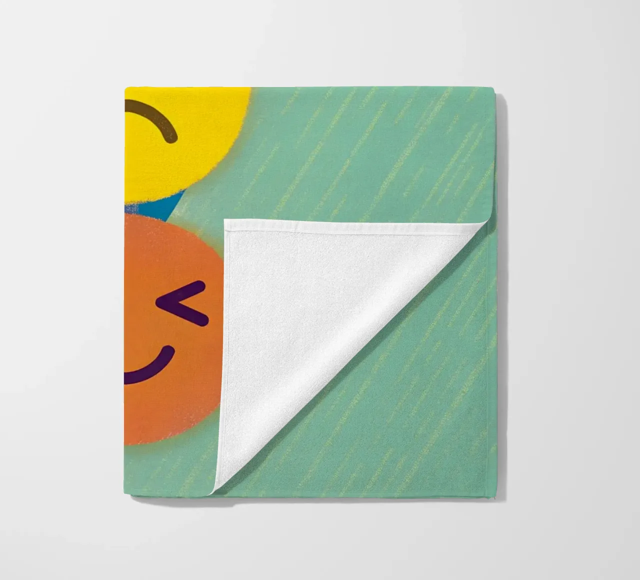 Emoji Stack beach towel by LOYAL SHOP