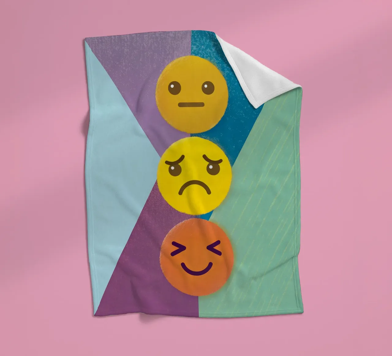 Emoji Stack Fleecedecke von LOYAL SHOP