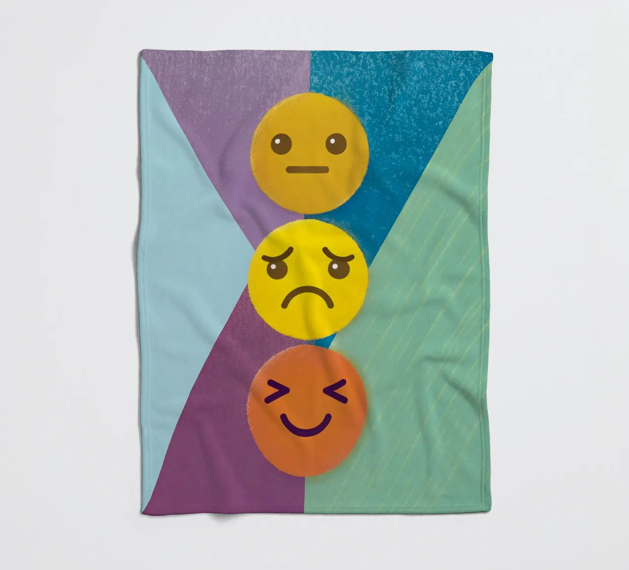 Emoji Stack Fleecedecke von LOYAL SHOP