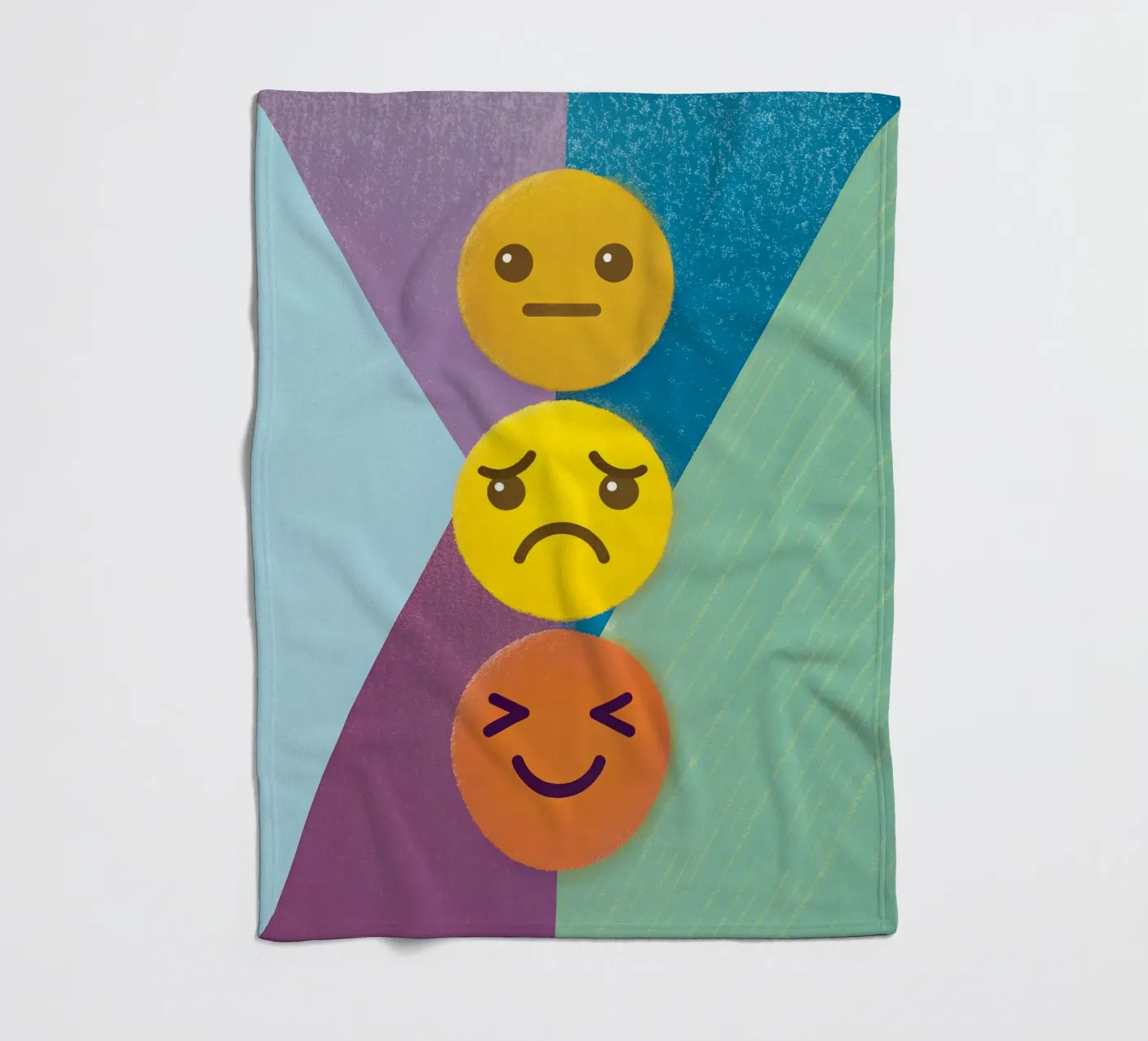 Emoji Stack Fleecedecke von LOYAL SHOP