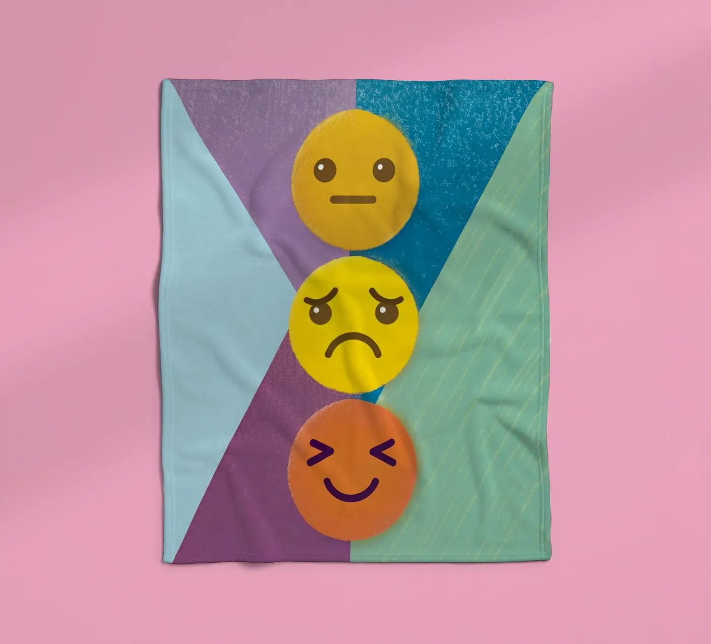 Emoji Stack Fleecedecke von LOYAL SHOP