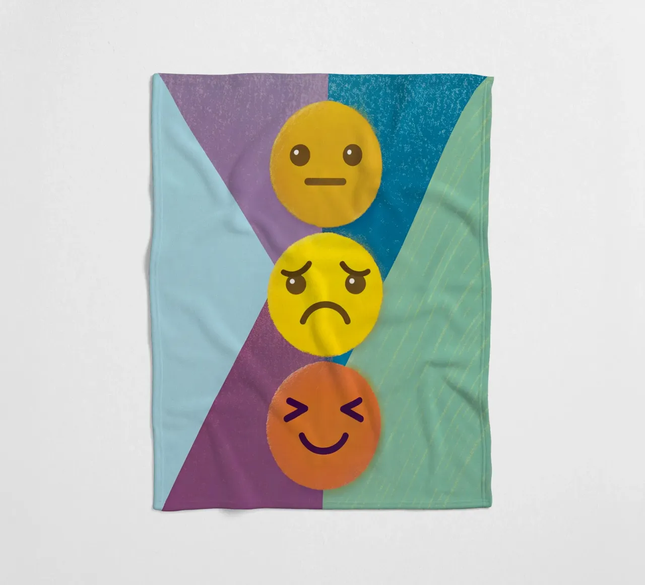 Emoji Stack Fleecedecke von LOYAL SHOP