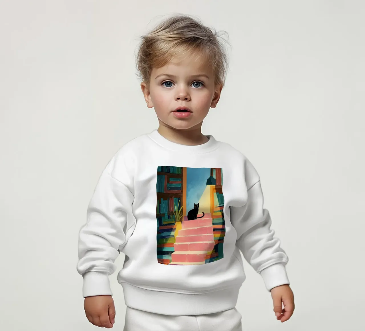 Midnight Library Cat felpa neonato da Kiara