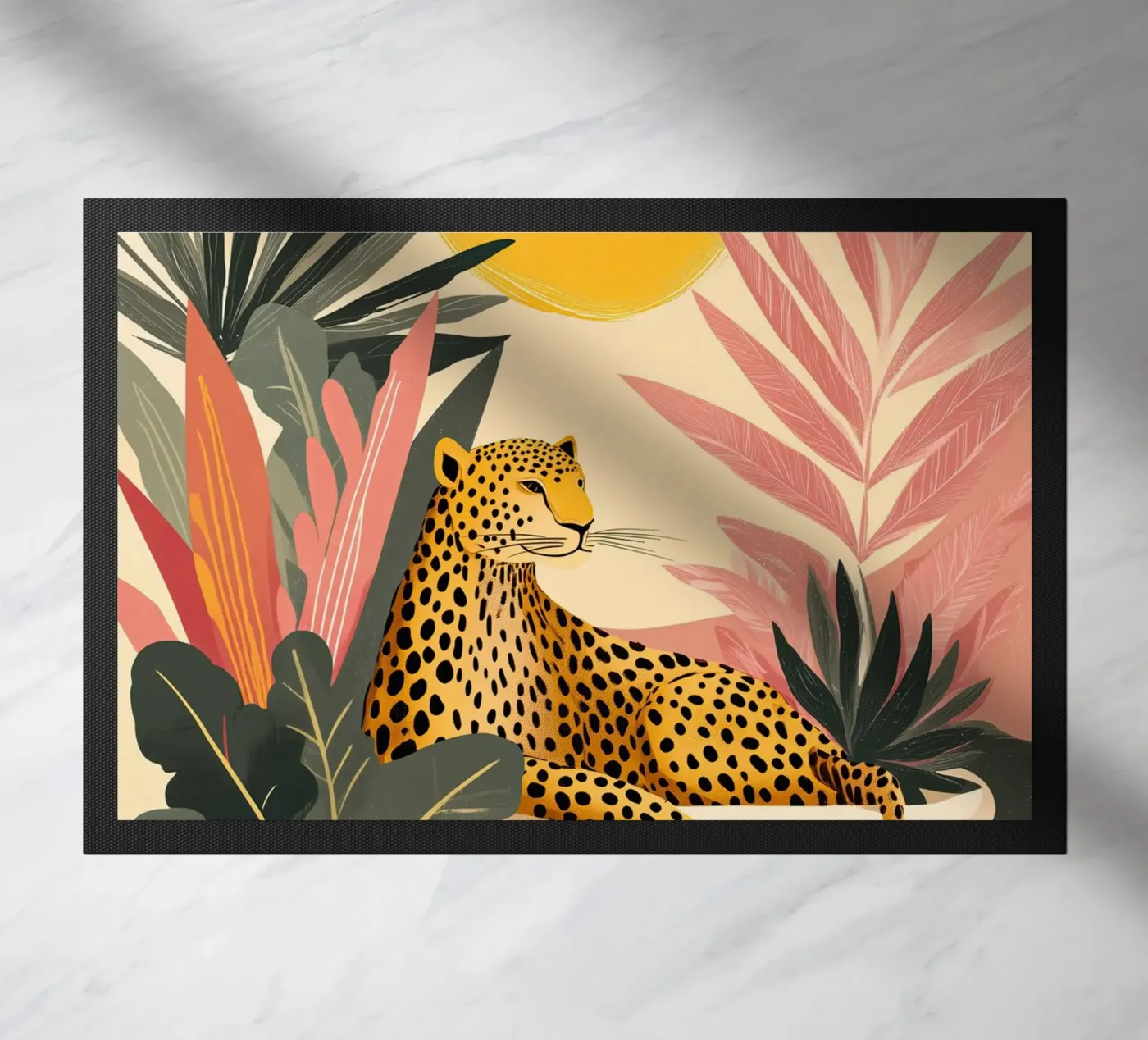 Sunny Leopard deurmat van Kiara