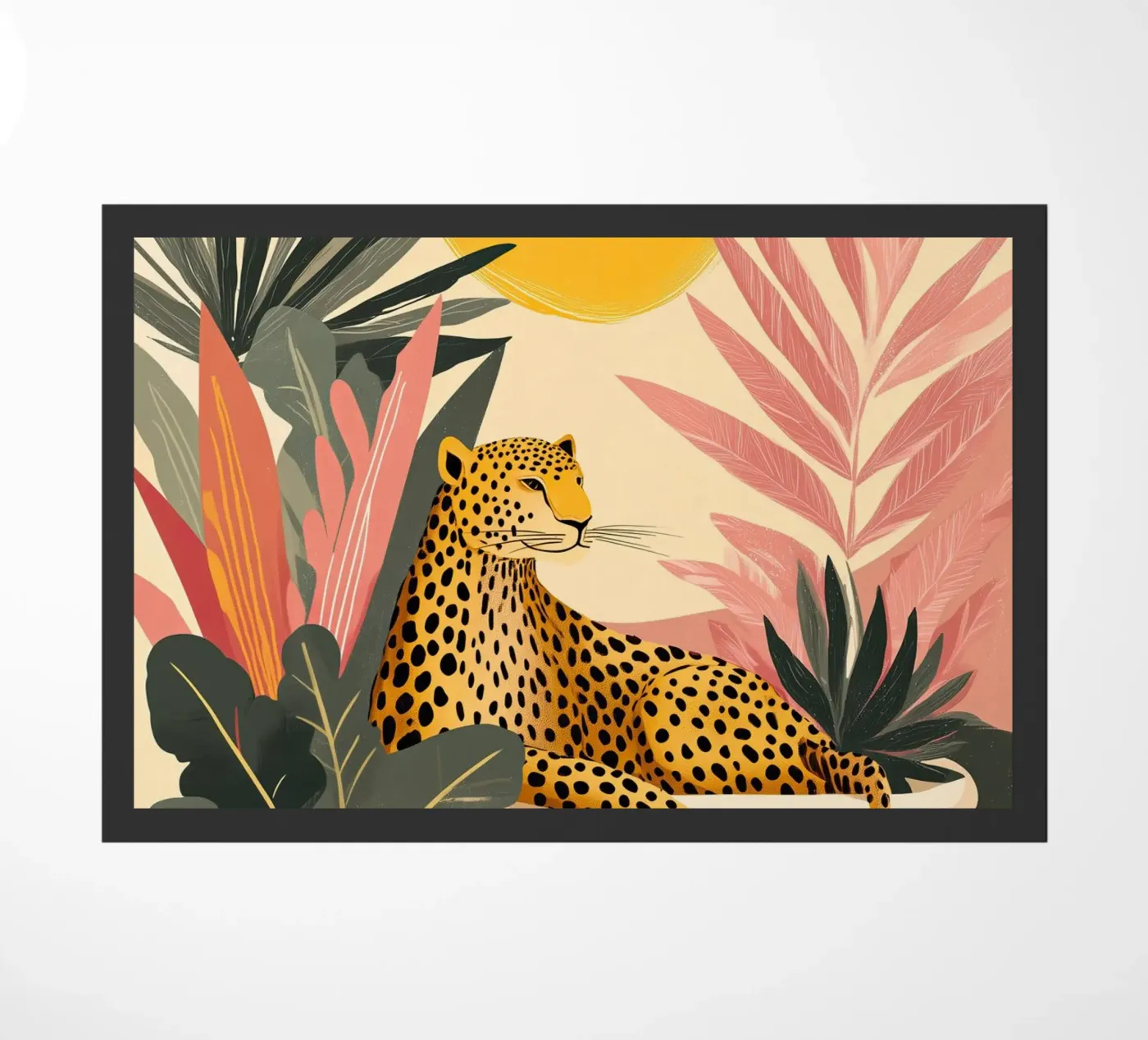 Sunny Leopard deurmat van Kiara