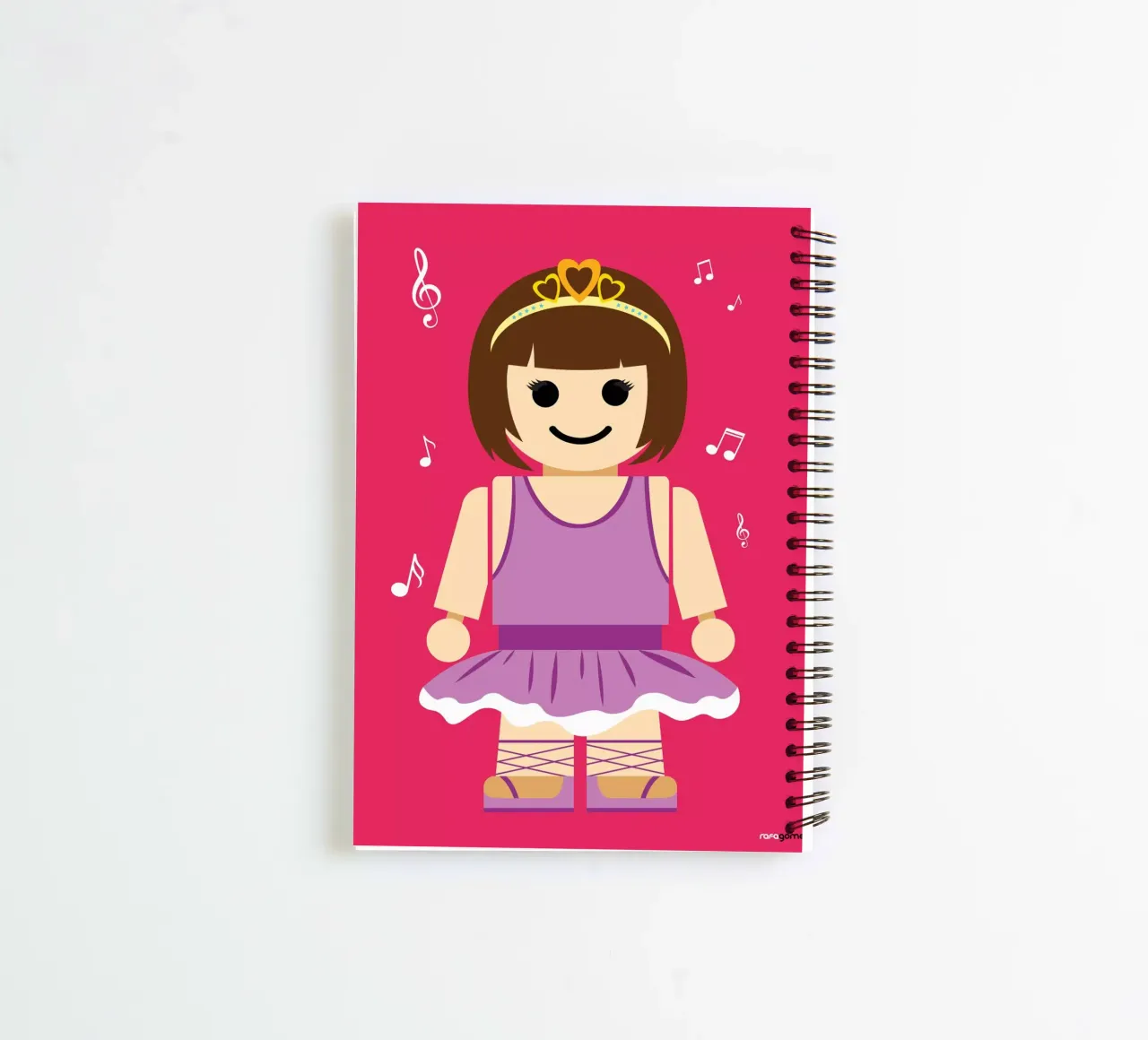 Ballerina Toy spiral notebook by Rafa Gomes
