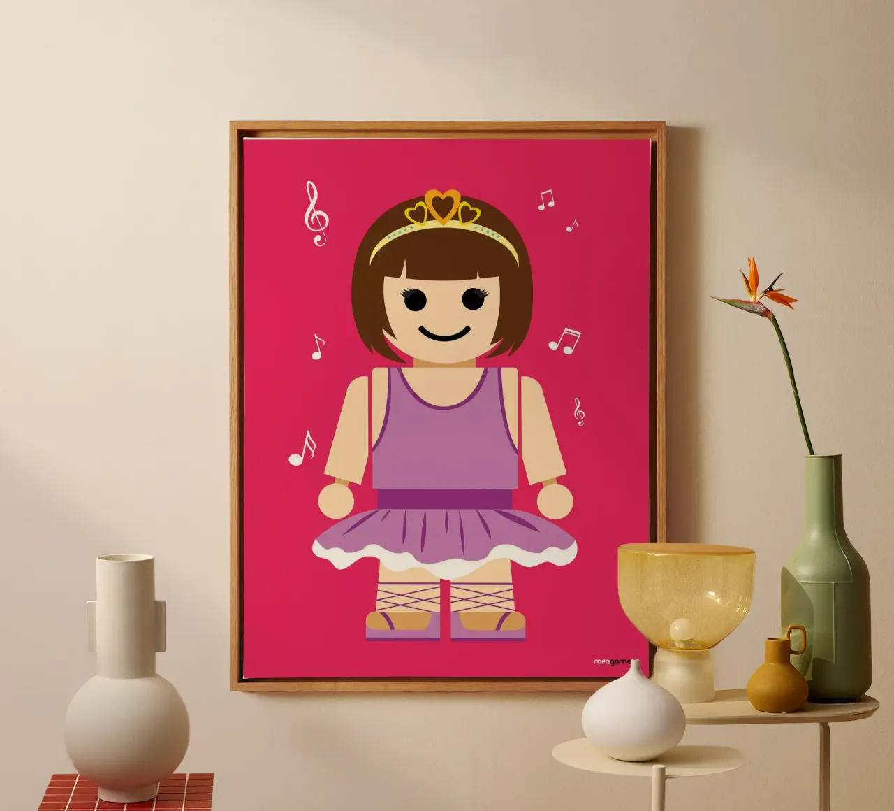 Ballerina Toy canvas by Rafa Gomes