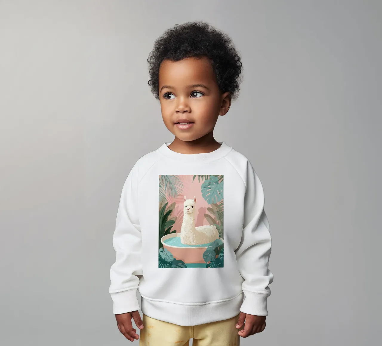 Alpaca Spa Day felpa neonato da Kiara