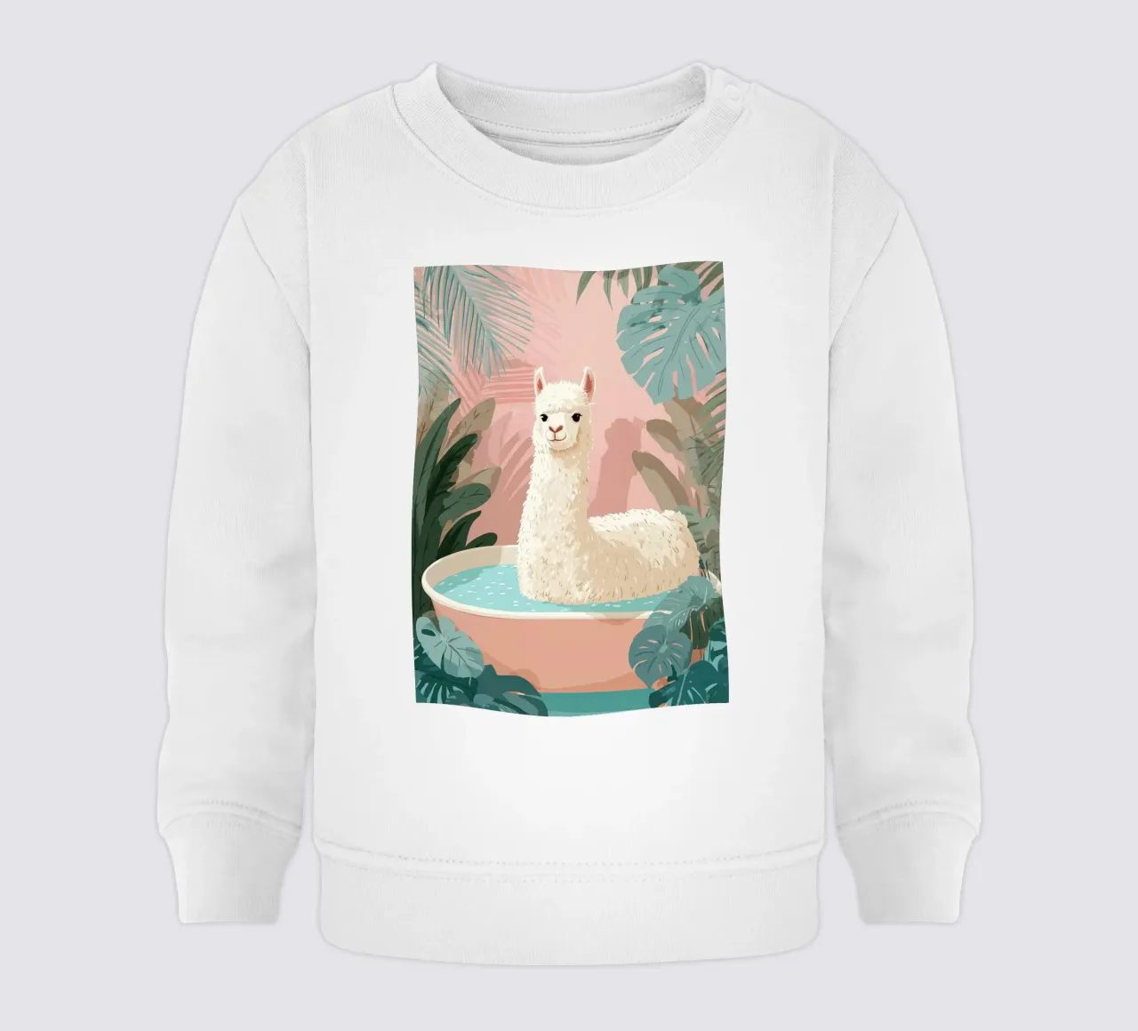 Alpaca Spa Day felpa neonato da Kiara