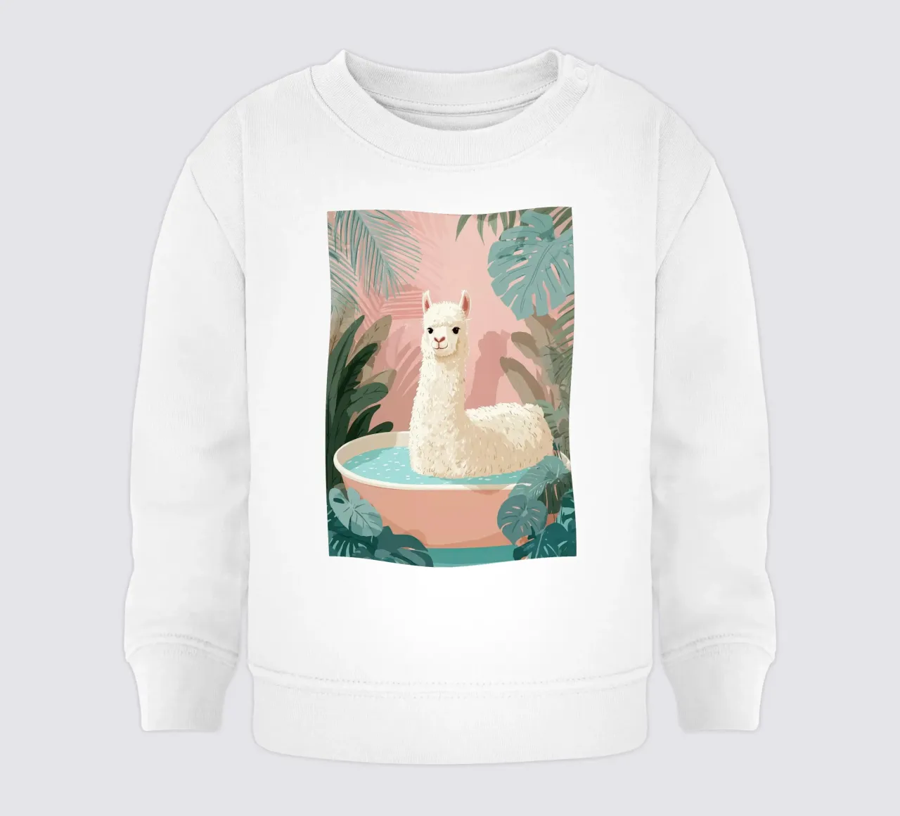 Alpaca Spa Day felpa neonato da Kiara