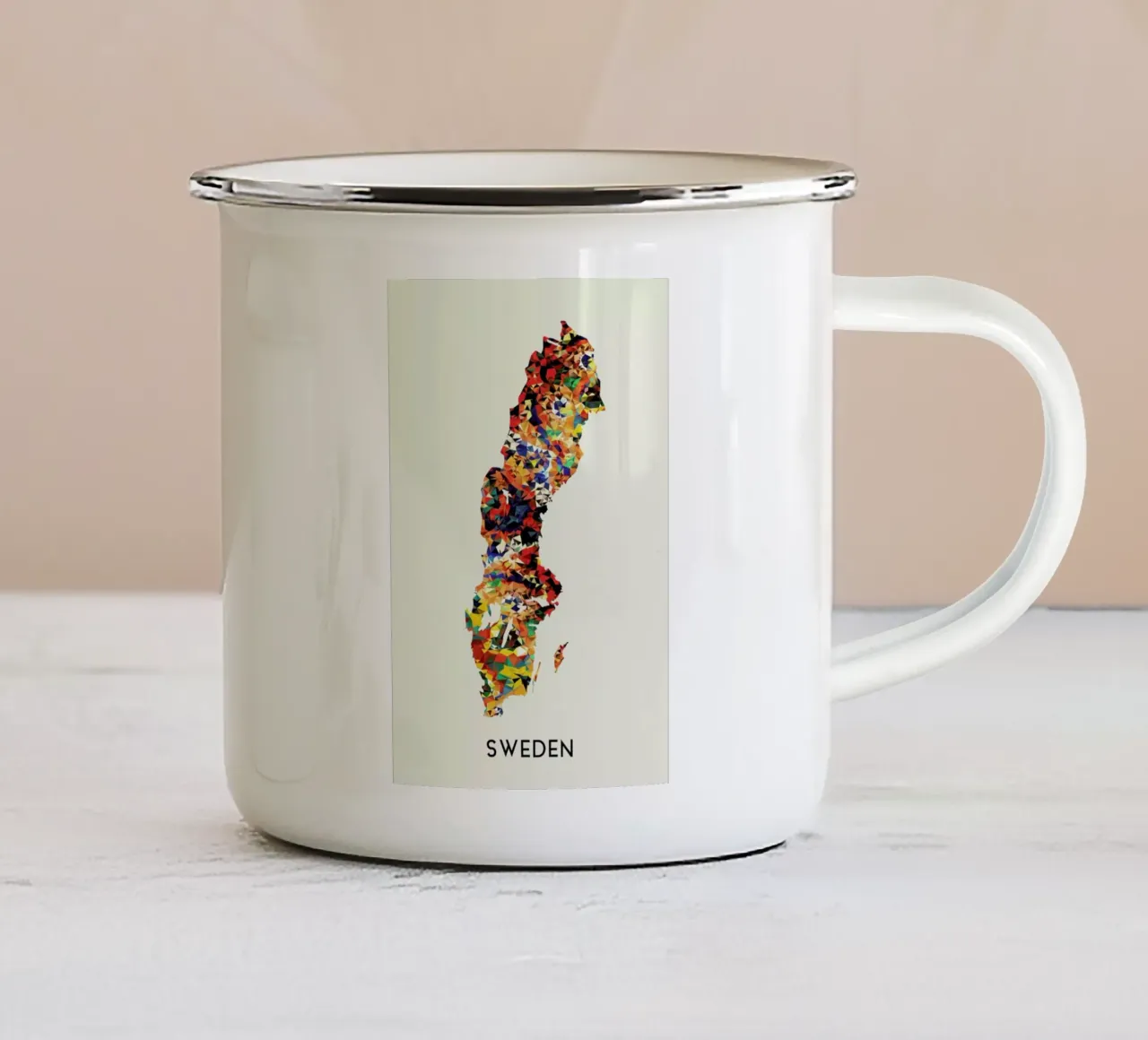 Sweden tazza in smalto da In Full Color