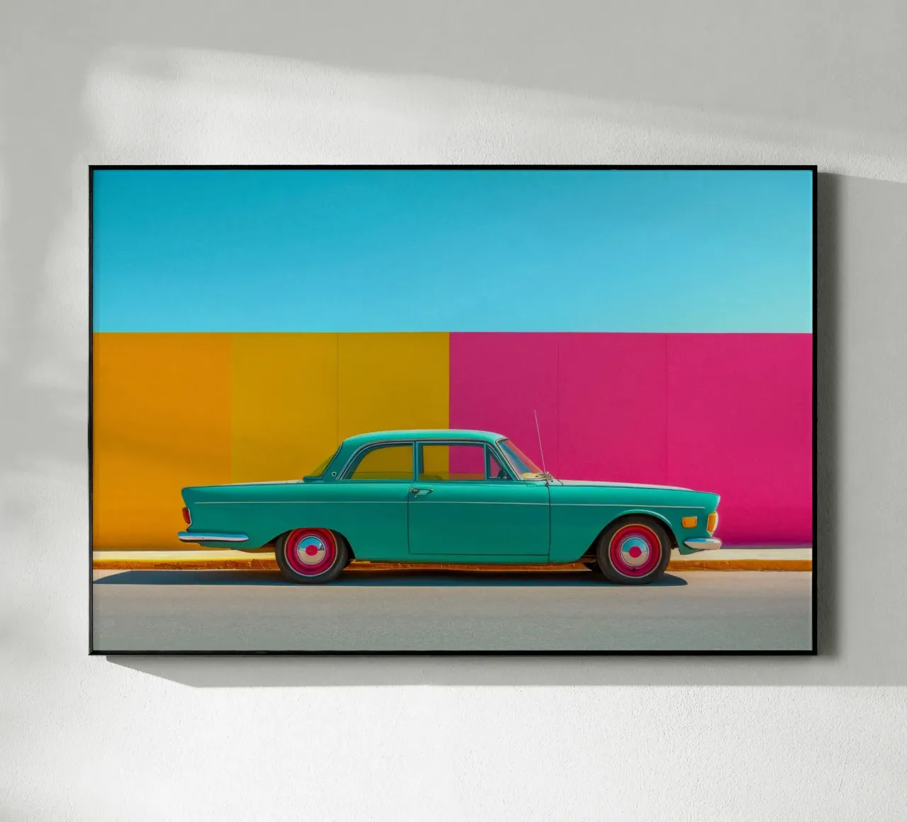 Green Car plexiglass da Pink California | Affiches & Posters