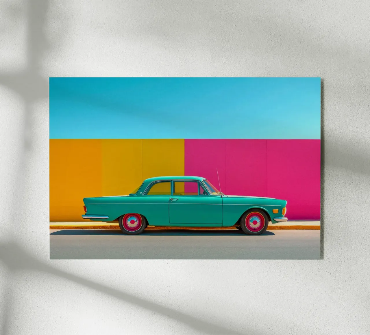 Green Car plexiglass da Pink California | Affiches & Posters