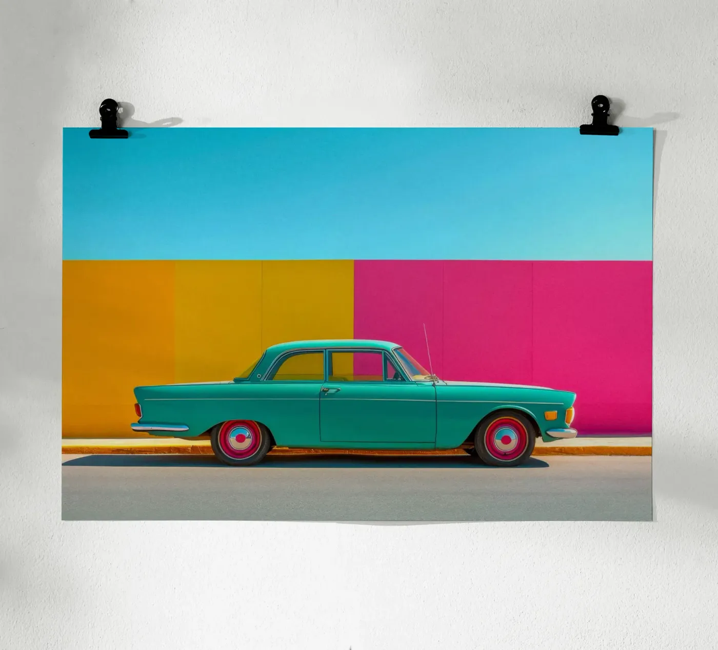 Green Car poster da Pink California | Affiches & Posters