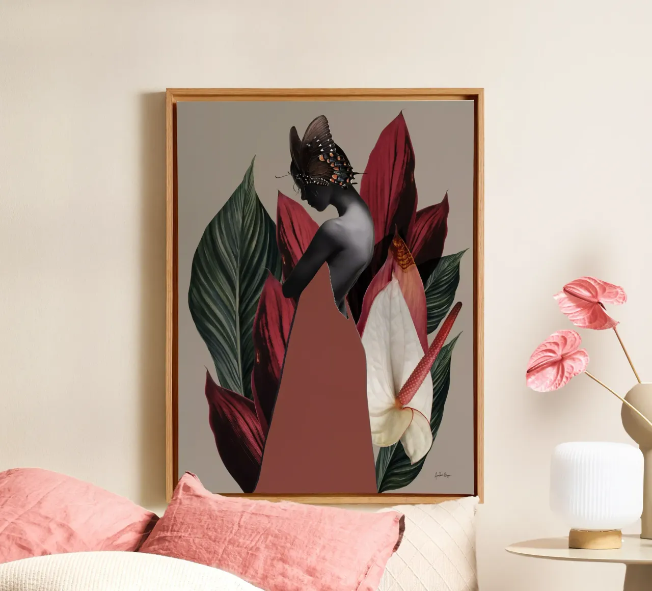 Dracena tela con Cornice a cassetta da Ana Paula Hoppe