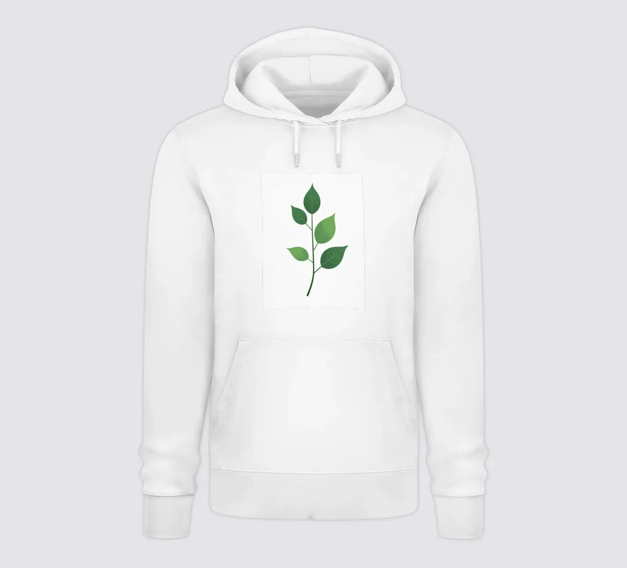 Ramo semplice con 3 foglie felpa con cappuccio da Botanical Gallery