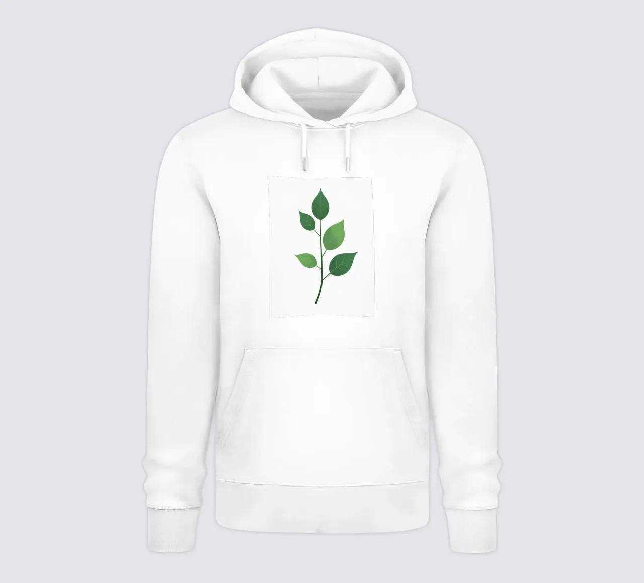 Ramo semplice con 3 foglie felpa con cappuccio da Botanical Gallery
