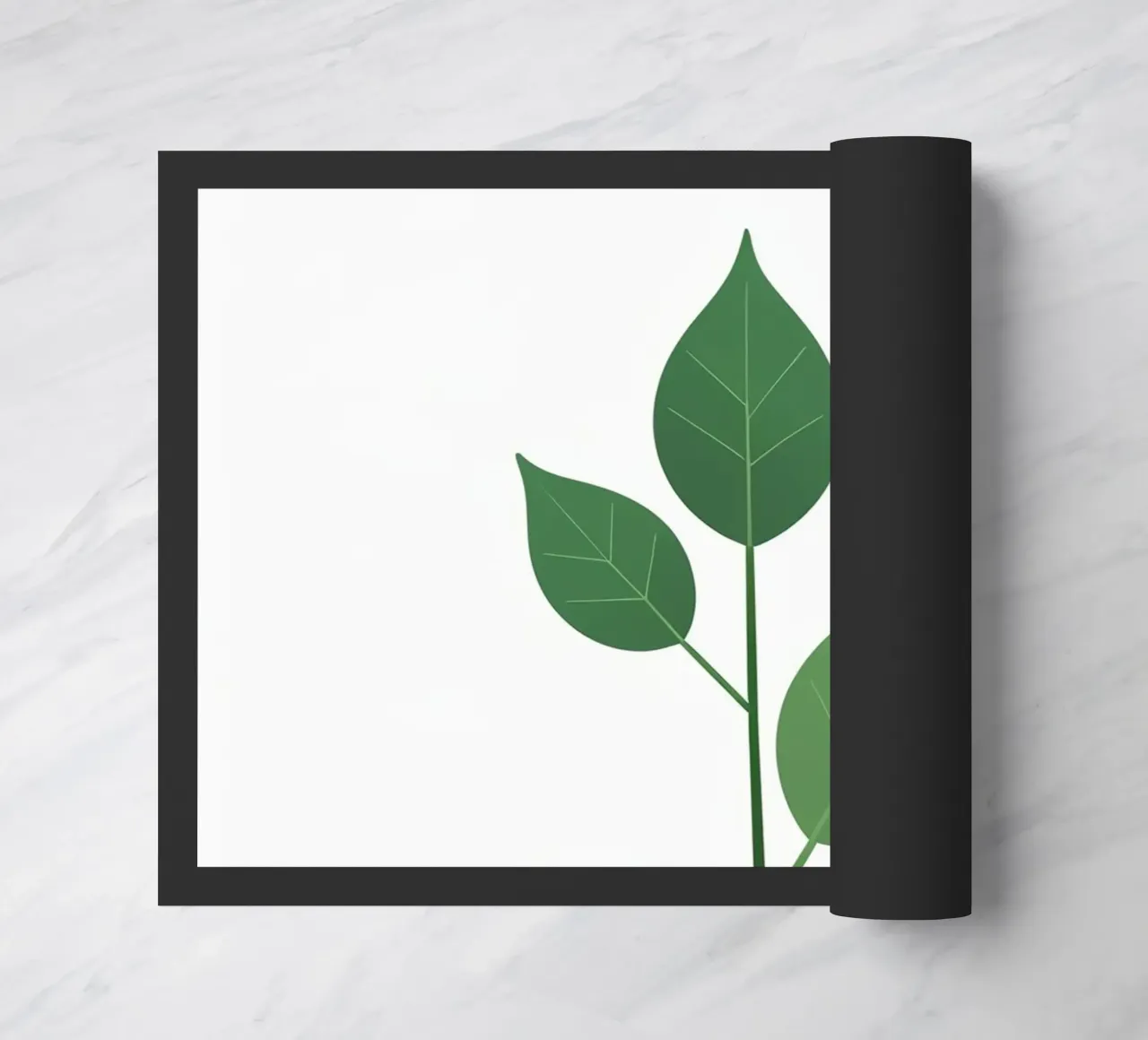 Ramo semplice con 3 foglie zerbino da Botanical Gallery